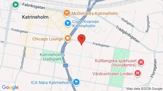 Bostadsrätter till salu i Katrineholm - kort over placeringen