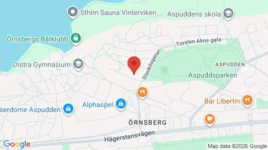 Bostadsrätter till salu i Söderort - kort over placeringen