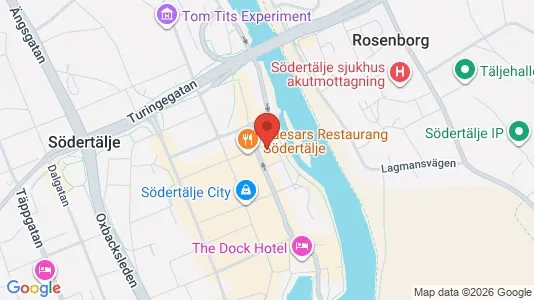 Bostadsrätter till salu i Södertälje - kort over placeringen