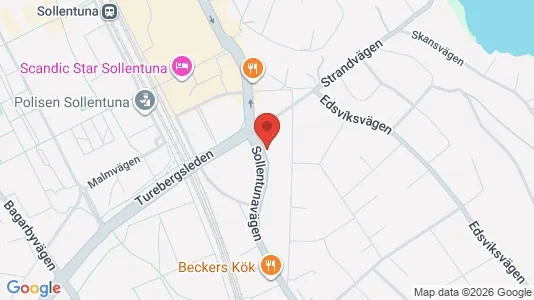 Lägenheter till salu i Sollentuna - kort over placeringen