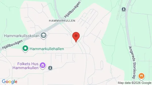 Bostadsrätter till salu i Angered - kort over placeringen