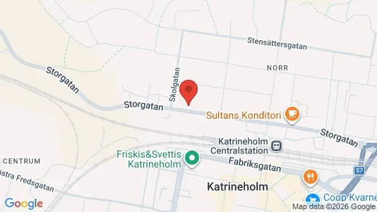 Bostadsrätter till salu i Katrineholm - kort over placeringen