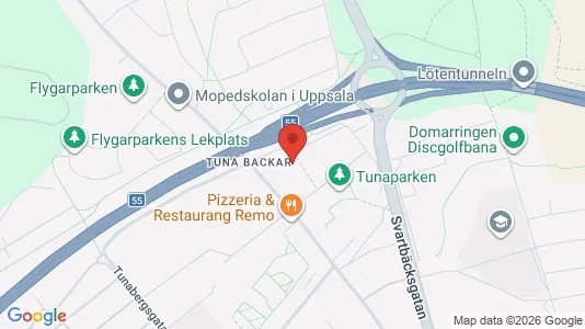 Lägenheter att hyra i Uppsala - kort over placeringen