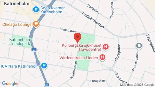 Bostadsrätter till salu i Katrineholm - kort over placeringen