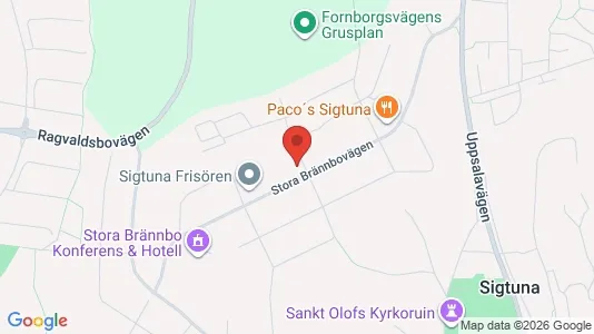 Lägenheter att hyra i Sigtuna - kort over placeringen