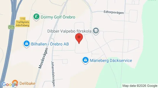Lägenheter att hyra i Örebro - kort over placeringen