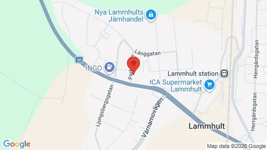 Lägenheter att hyra i Växjö - kort over placeringen