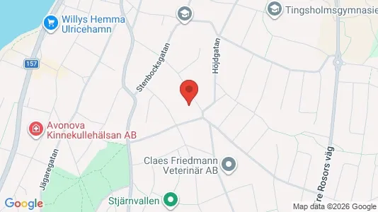 Lägenheter att hyra i Ulricehamn - kort over placeringen