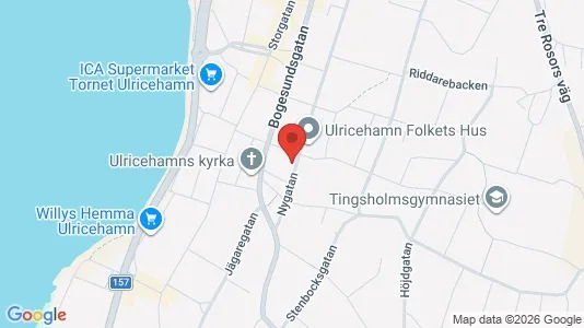 Lägenheter att hyra i Ulricehamn - kort over placeringen