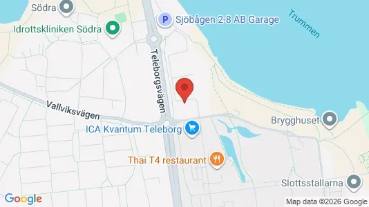 Bostadsrätter till salu i Växjö - kort over placeringen