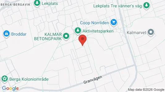 Lägenheter till salu i Kalmar - kort over placeringen