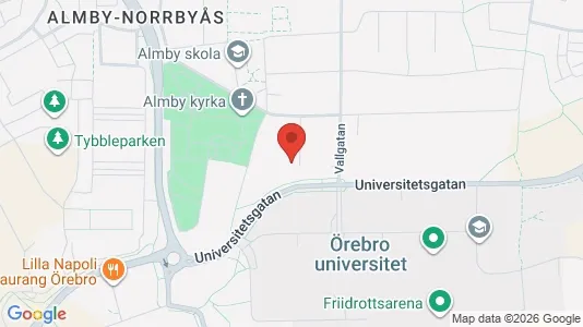 Lägenheter att hyra i Örebro - kort over placeringen