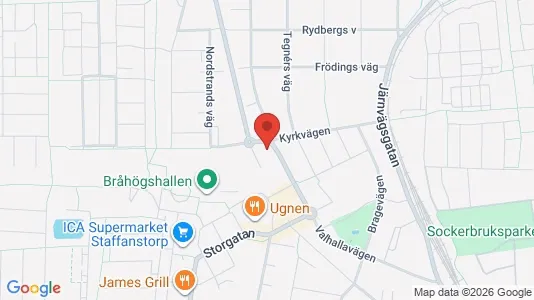 Lägenheter till salu i Staffanstorp - kort over placeringen