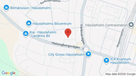 Bostadsrätter till salu i Hässleholm - kort over placeringen