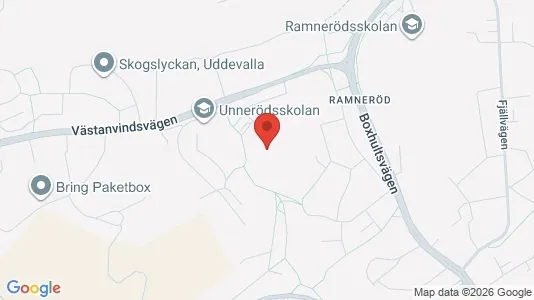Lägenheter till salu i Uddevalla - kort over placeringen