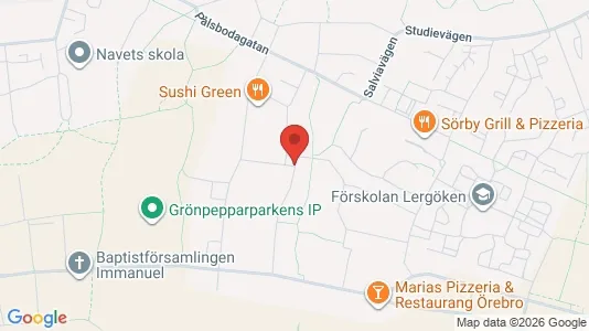 Lägenheter till salu i Örebro - kort over placeringen