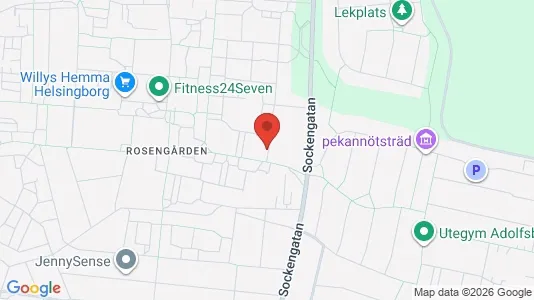 Bostadsrätter till salu i Helsingborg - kort over placeringen