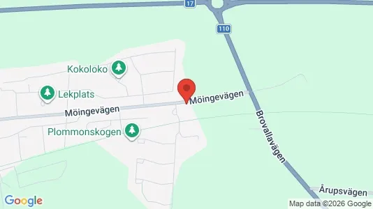 Lägenheter att hyra i Landskrona - kort over placeringen