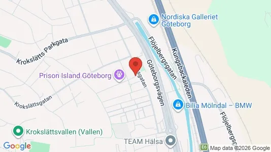 Bostadsrätter till salu i Mölndal - kort over placeringen