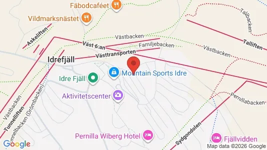 Lägenheter till salu i Älvdalen - kort over placeringen
