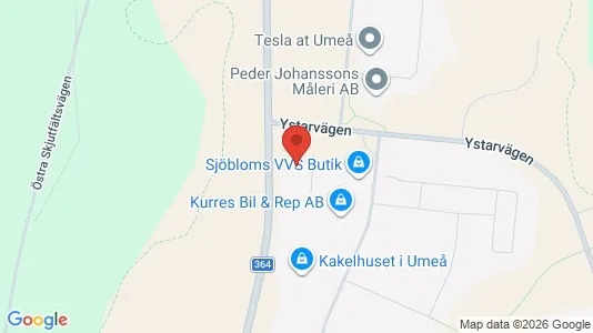Lägenheter att hyra i Umeå - kort over placeringen