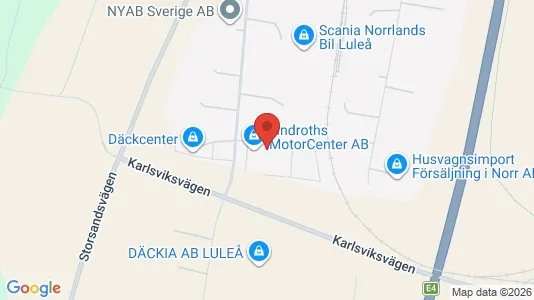 Lägenheter att hyra i Luleå - kort over placeringen