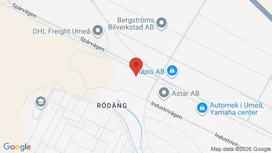 Lägenheter att hyra i Umeå - kort over placeringen