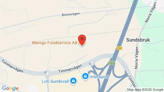 Lägenheter att hyra i Sundsvall - kort over placeringen