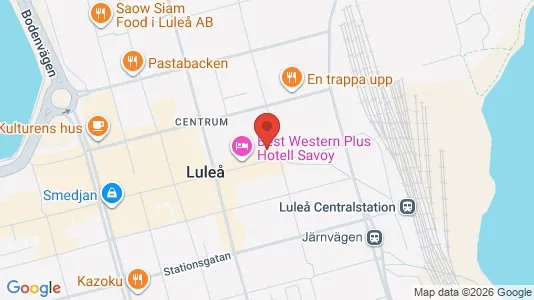 Lägenheter att hyra i Luleå - kort over placeringen