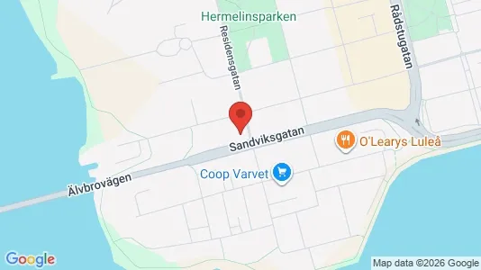 Lägenheter att hyra i Luleå - kort over placeringen