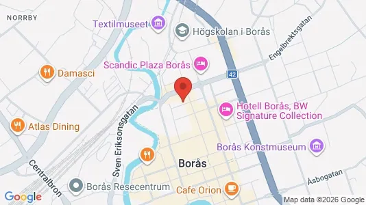 Lägenheter att hyra i Borås - kort over placeringen