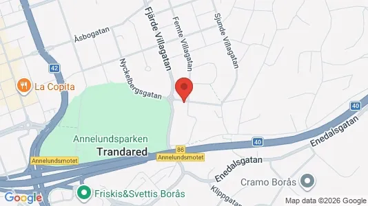 Lägenheter att hyra i Borås - kort over placeringen