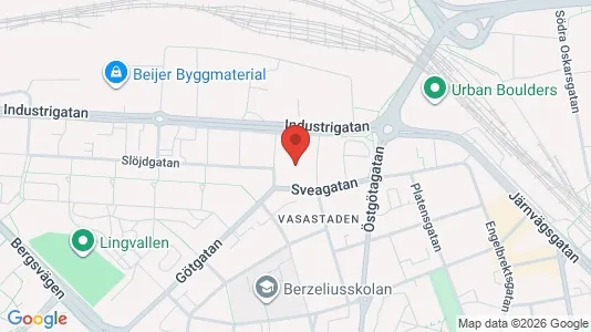 Bostadsrätter till salu i Linköping - kort over placeringen