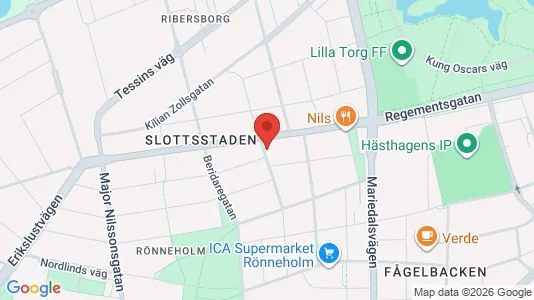 Lägenheter till salu i Malmö Centrum - kort over placeringen