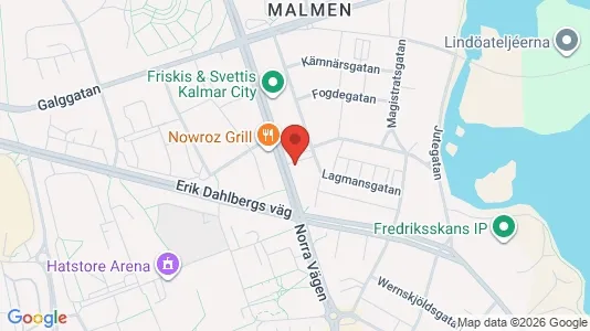 Lägenheter till salu i Kalmar - kort over placeringen
