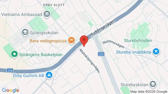Bostadsrätter till salu i Söderort - kort over placeringen