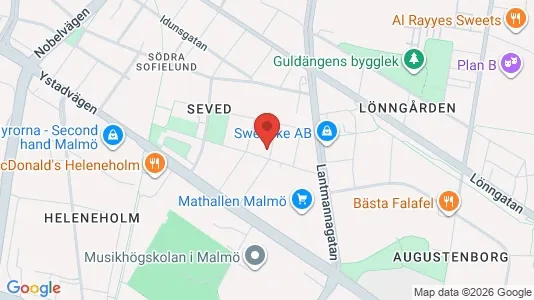 Bostadsrätter till salu i Malmö Centrum - kort over placeringen