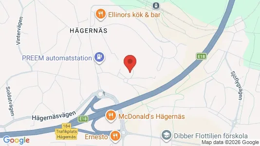 Lägenheter till salu i Täby - kort over placeringen