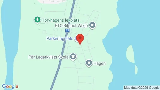 Lägenheter till salu i Växjö - kort over placeringen