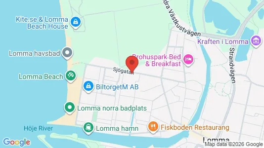 Bostadsrätter till salu i Lomma - kort over placeringen
