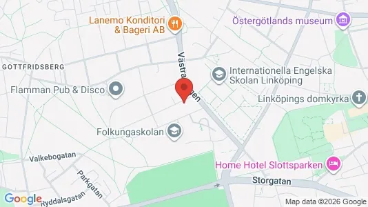 Bostadsrätter till salu i Linköping - kort over placeringen