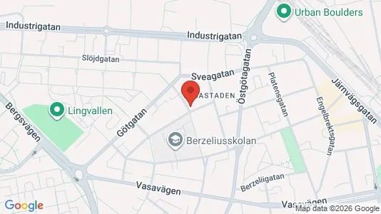 Bostadsrätter till salu i Linköping - kort over placeringen