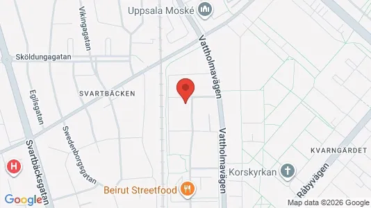 Lägenheter till salu i Uppsala - kort over placeringen