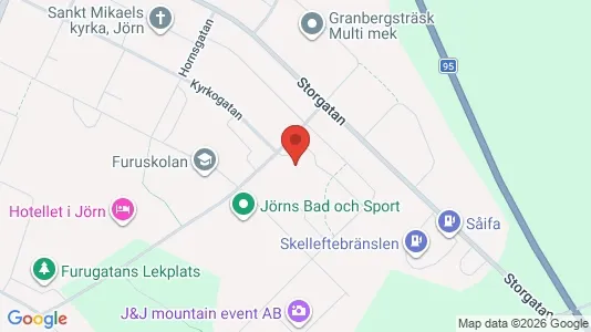 Lägenheter att hyra i Skellefteå - kort over placeringen