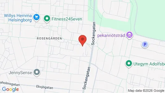Lägenheter till salu i Helsingborg - kort over placeringen