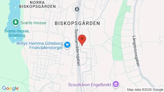 Bostadsrätter till salu i Västra hisingen - kort over placeringen