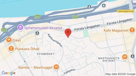 Lägenheter till salu i Göteborg Centrum - kort over placeringen