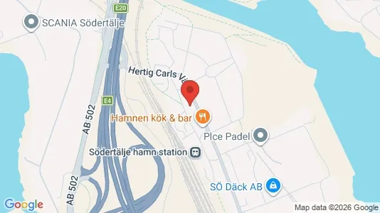 Bostadsrätter till salu i Södertälje - kort over placeringen