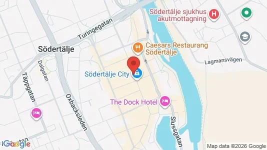 Lägenheter att hyra i Södertälje - kort over placeringen