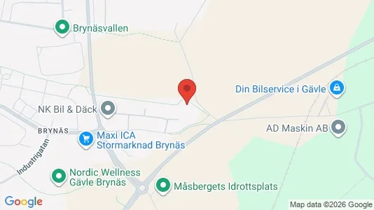 Lägenheter till salu i Gävle - kort over placeringen
